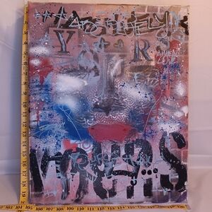 Abstract Marilyn Monroe Graffiti Canvas Art
